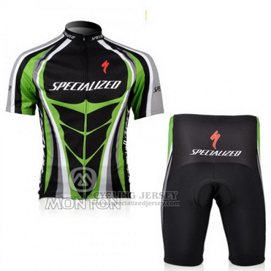 Men's Specialized RBX Comp Cycling Jersey Bib Short 2010 Black Green